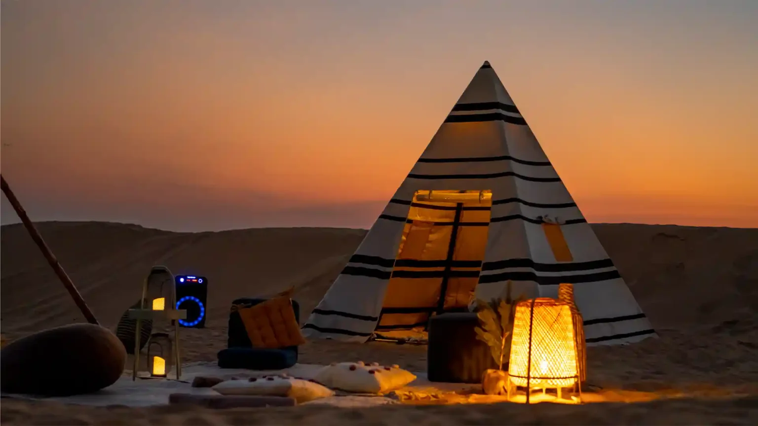 Unique Desert Camping setups Dubai