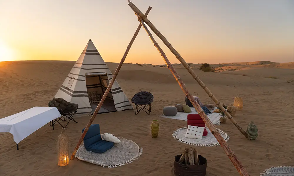 Dubai desert camping