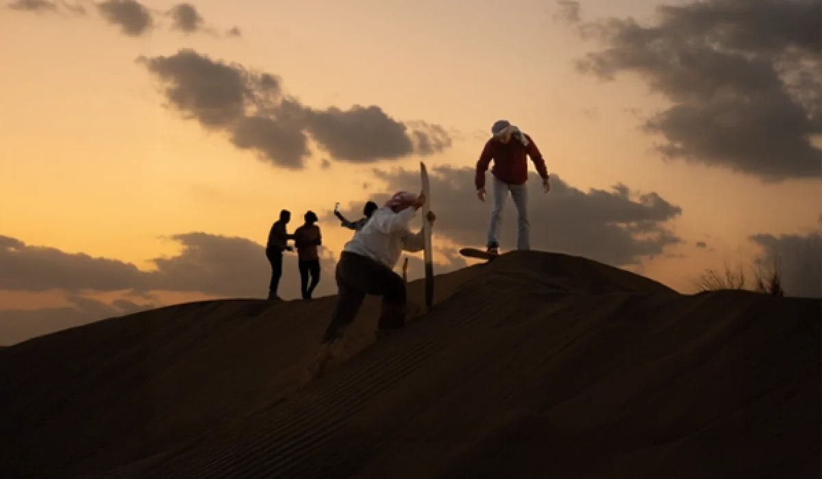 Sand Boarding in Dubai Desert Safari