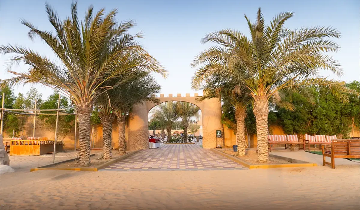 Platinum camp entrance of Desert Spot Adventures
